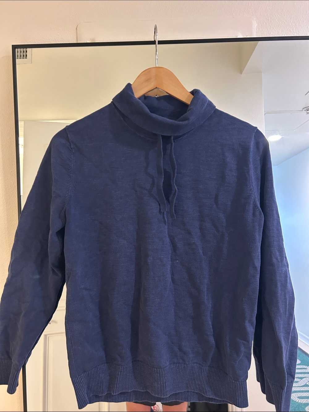 Banana Republic Navy Blue Turtleneck Sweater